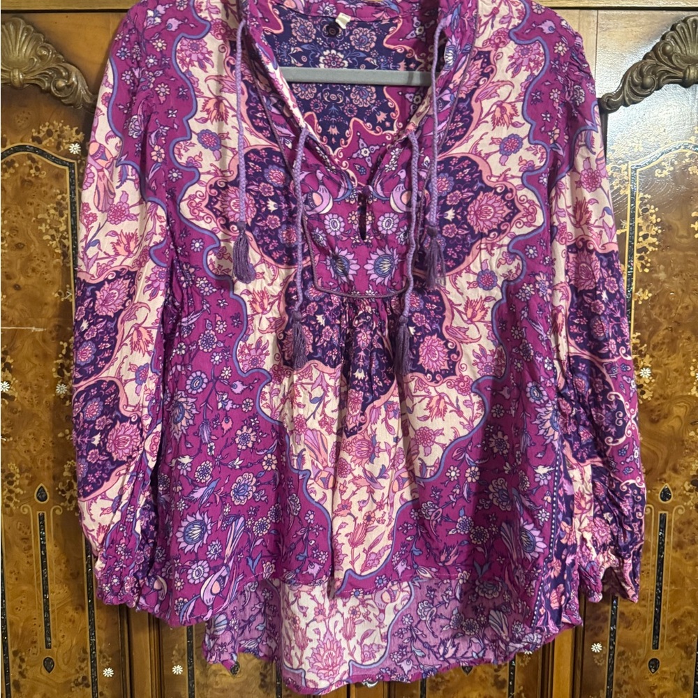 Spell Kiss the Sky blouse sz small